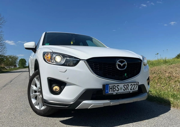 Mazda CX-5 cena 39999 przebieg: 155000, rok produkcji 2014 z Biała małe 742